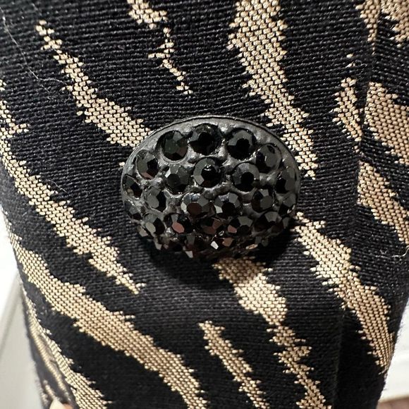 Dana Buchman Jacquard Black Jacket - Picture 8 of 9